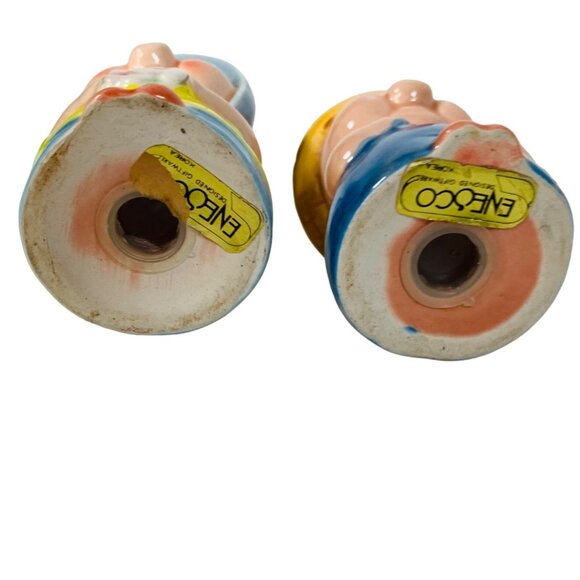 Enesco Pig Salt Pepper Shaker Set VTG Kitsch Farmhouse Kitchen Decor Cottagecore - Picture 7 of 13